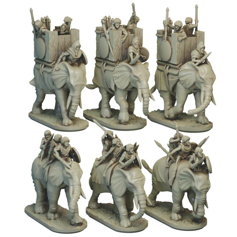 mm Numidian Elephants unsupported